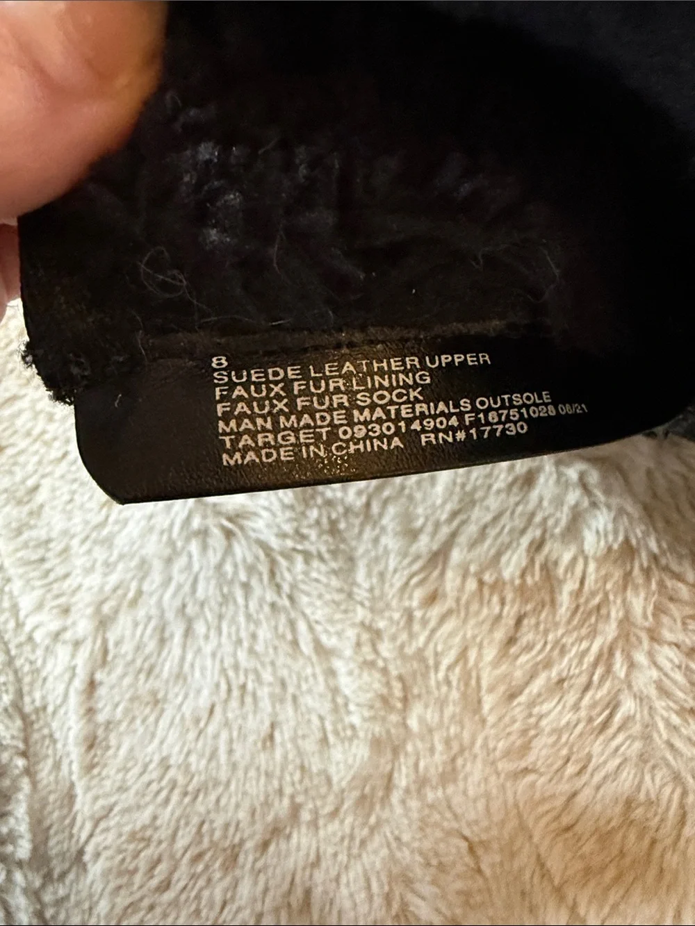 Cat & Jack  Black Suede girls’ boots size 8